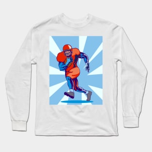 Full Back Rushing Ball Retro Long Sleeve T-Shirt